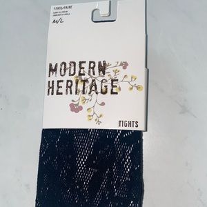 Modern Heritage Lace Pattern Flower Tights
